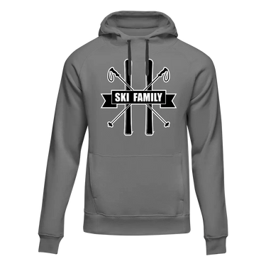 Ski Family Adult Fleece Hooded Sweatshirt
